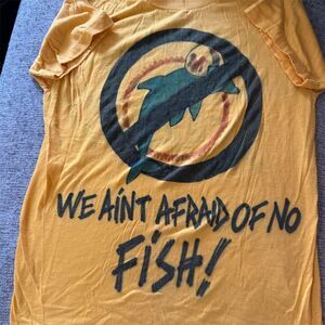 Vintage Screen Stars Pittsburgh Steelers "We Ain't Afraid of No Fish!" T-Shirt M